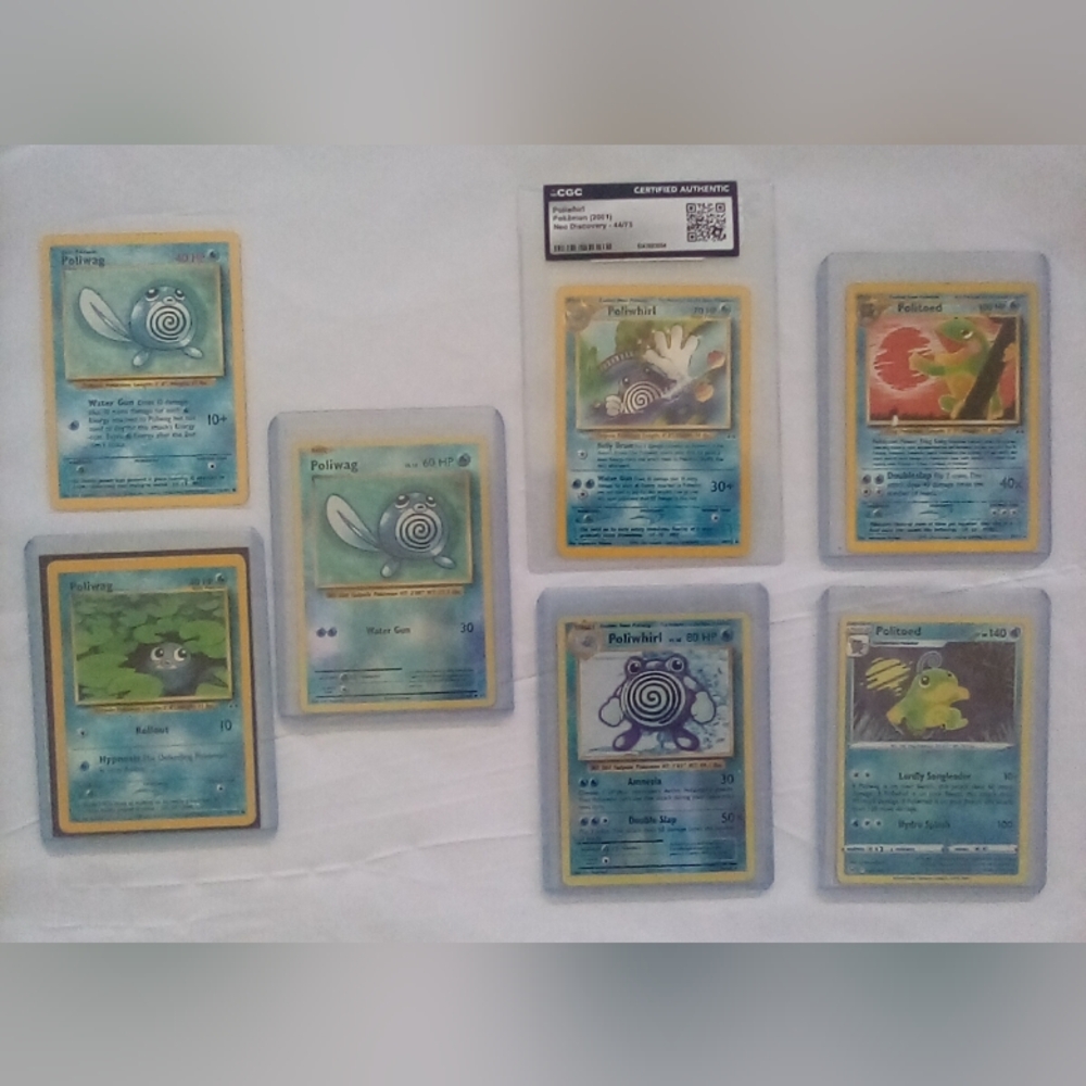✨Politoed Evolution Holo Pokemon Card Bundle✨